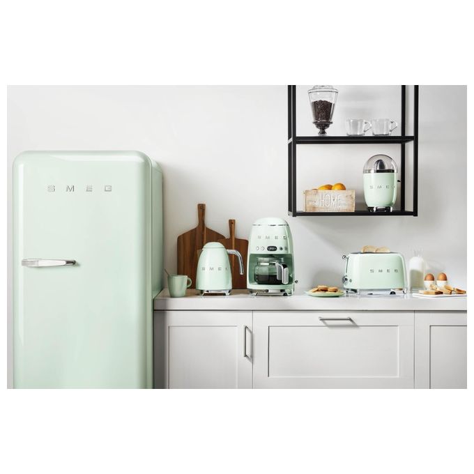 Smeg DCF02PGEU Macchina per Caffe' Automatica con Filtro 1.4 Litri Verde Acqua