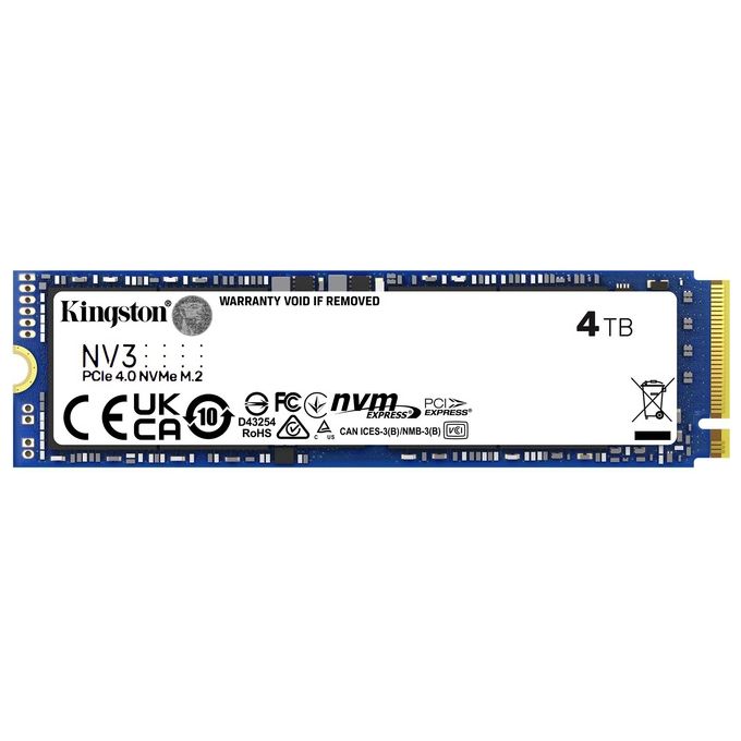 Kingston Technology 4Tb NV3 M.2 2280 NVMe SSD