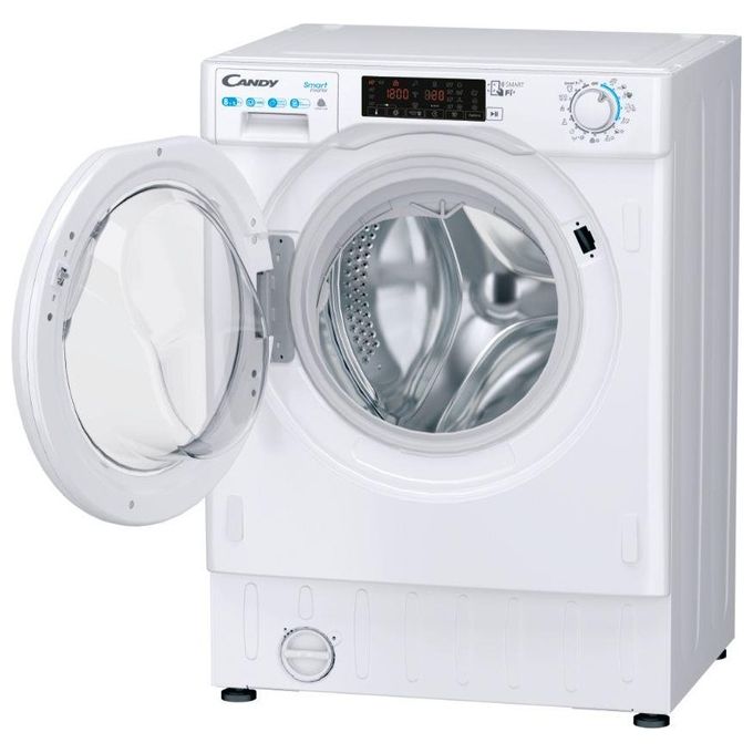 Candy CBDO485TWME-1-S Lavasciuga Carica Frontale da Incasso Classe energetica D (A+) Capacita' di carico 8-5 kg Centrifuga 1400 giri Wifi + NFC Partenza differita fino a 24h Motore Inverter