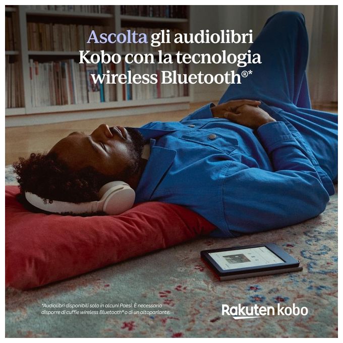 [ComeNuovo] Kobo Clara Colour eReader Display E Ink Kaleido3 da 6'' Antiriflesso Modalita' scura 16Gb Multiformato impermeabile Nero