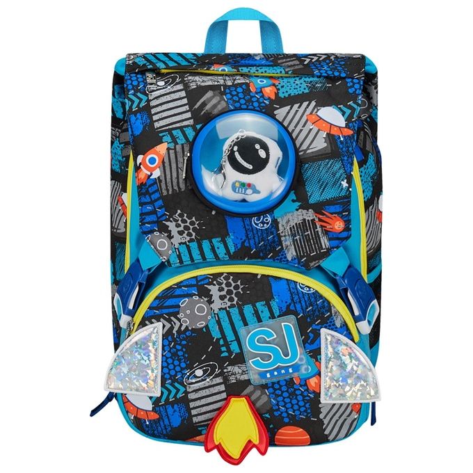 Seven SJ Gang Zaino Scuola Estensibile Blu Go to Space