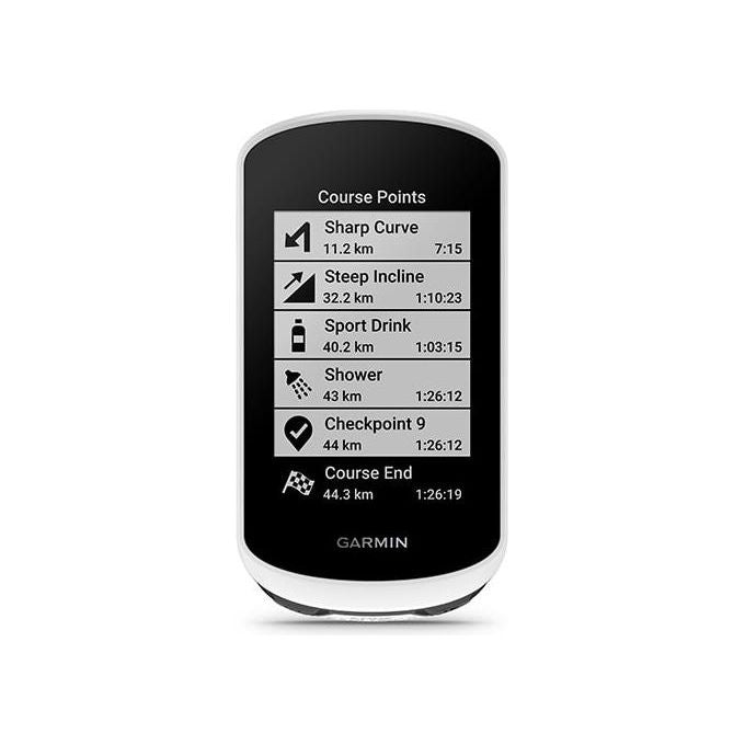 Garmin 010-02703-10 Edge Explore 2 Computer da bicicletta wireless Display touch 3'' Risoluzione 240 x 400 Pixel Memoria 16 GB Durata batteria 16 h GPS GLONASS IPX7 colore Nero Bianco