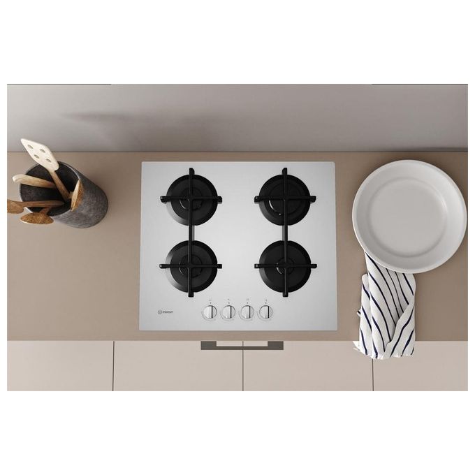 Indesit ING 61T-WH Piano Cottura a Gas 4 Zone 59 cm Bianco
