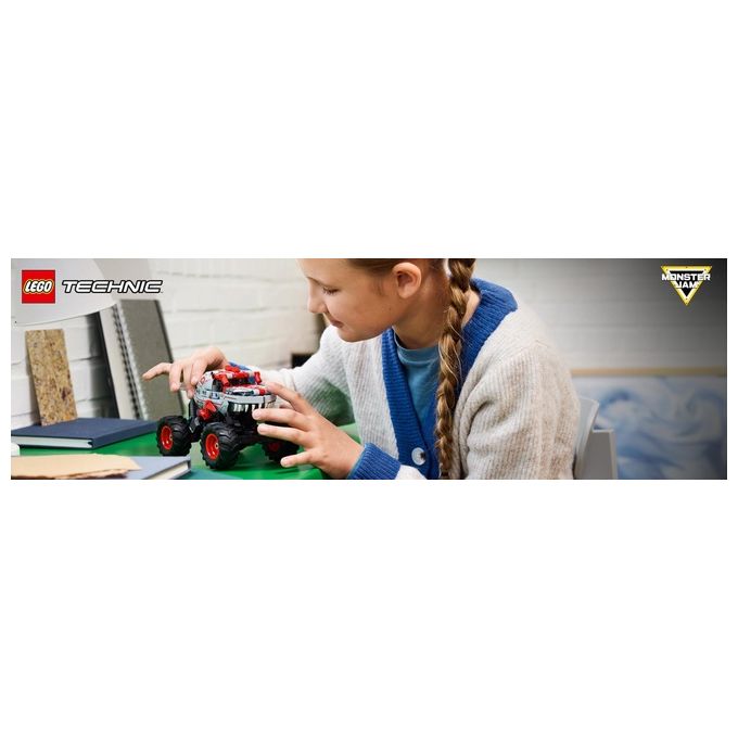 Lego 42200 Technic Monster Jam ThunderROARus Pull Back Set di Costruzioni 232 Pezzi 7 Anni colore Multicolore