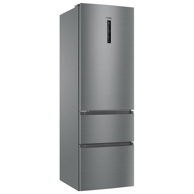 Haier 3D 60 Serie 3 HTR3619ENMN Frigorifero Combinato Libera Installazione 348 Litri Classe Energetica E Argento