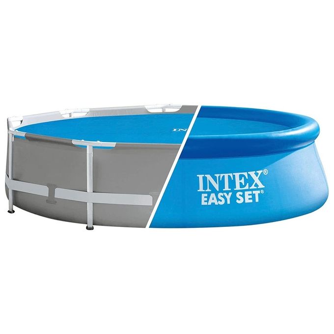 Intex Telo di Copertura Solare per Piscina Easy e Frame 488 cm Spessore 160 Micron Dimensioni di Produzione: Circa 470 cm 28014 Colore: Blu