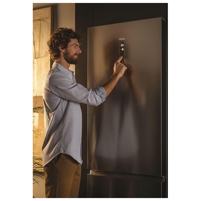 Haier 3D 70 Serie 7 HTW7720ENMP Frigorifero Combinato Libera Installazione 483 Litri Classe Energetica E Grigio