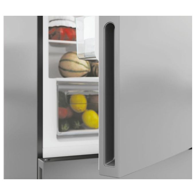 Candy CCE4T618ES Fresco Frigorifero Combinato Libera Installazione 341 Litri Classe Energetica E Total No Frost Circle+ Trattamento antimuffa 185cm Argento