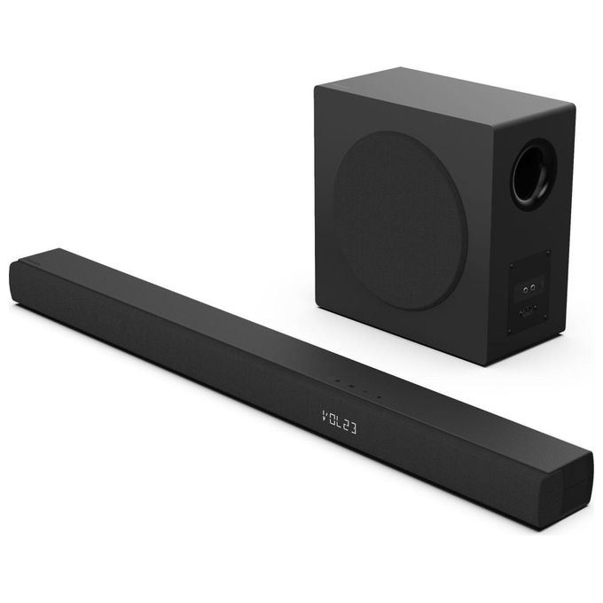 Hisense Soundbar HS3100, 3.1 canali 480W, Nero, Subwoofer wireless, Bluetooth