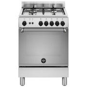 La Germania AMN664GXV-24 Americana Cucina 60cm Inox 4 Fuochi a Gas Forno Singolo a Gas