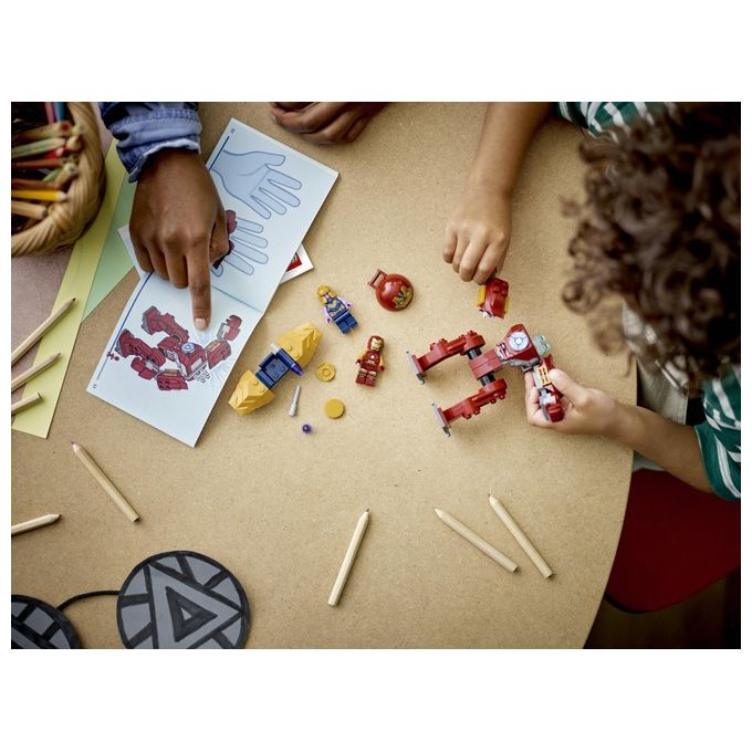LEGO Marvel 76263 Iron Man Hulkbuster vs. Thanos, Gioco per Bambini 4+ Anni, Action Figure con Aereo Giocattolo e 2 Minifigure
