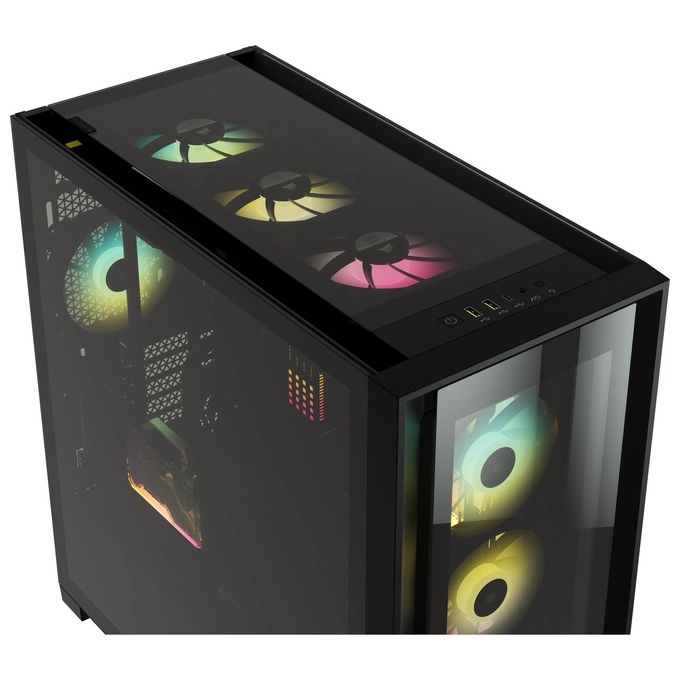 Corsair iCUE 5000X Middle Tower Vetro Temperato No-Power minITX-mATX-ATX