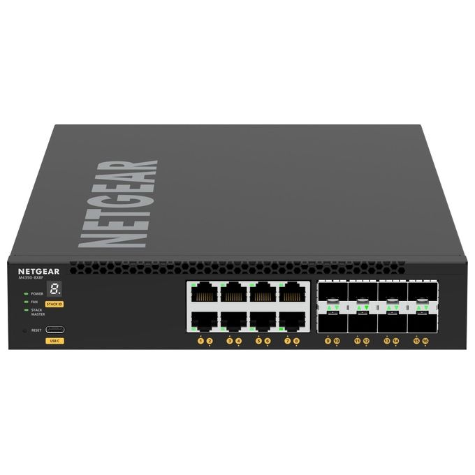 Netgear M4350-8X8F Gestito L3 10G Ethernet 100-1000-10000 1U Nero