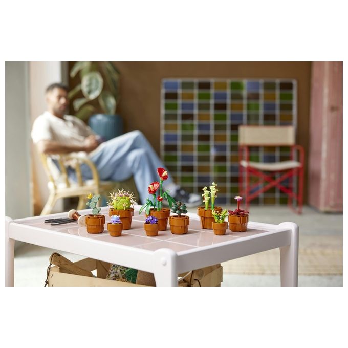 LEGO Icons 10329 Piantine, Collezione Botanica con Fiori Artificiali, Decorazione Casa, Idea Regalo di Compleanno Donna o Uomo