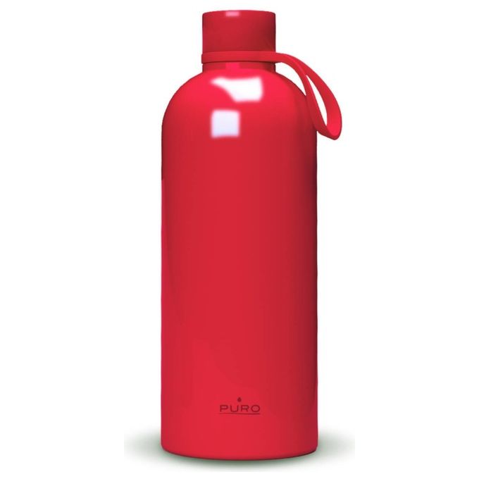 Puro Double Wal Thermos 500ml Acciaio Rosso