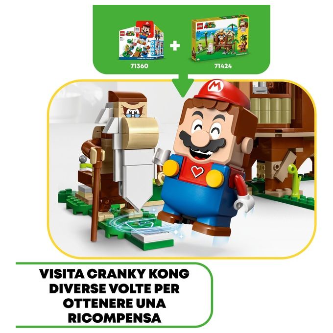 LEGO Super Mario 71424 Pack di Espansione Casa sull'Albero di Donkey Kong, Giochi per Bambini e Bambine 8+ con 2 Personaggi