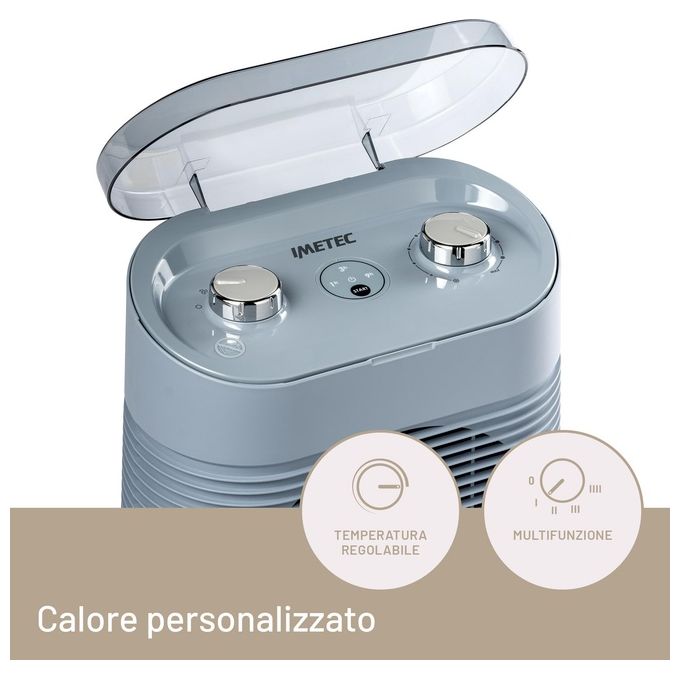 Imetec Silent Power Protection Interno Blu 2100W Riscaldatore Ambiente