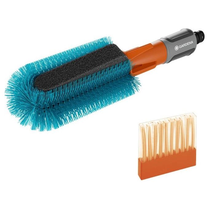 Gardena Set di Spazzole per Biciclette Cleansystem