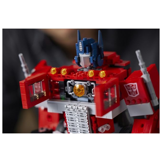 LEGO Icons Optimus Prime, Modellino da Costruire 2 in 1 del Leader dei Transformers, Set da Collezione per Adulti, 10302