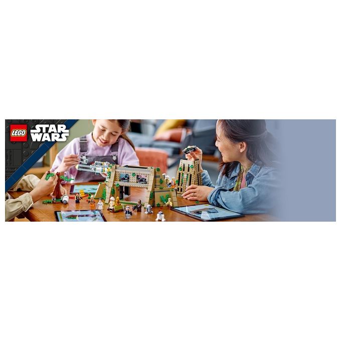 LEGO 75365 Star Wars: A New Hope Base Ribelle su Yavin 4 con 10 Minifigure, 2 Droidi, Starfighter Y-wing e Sala Comando