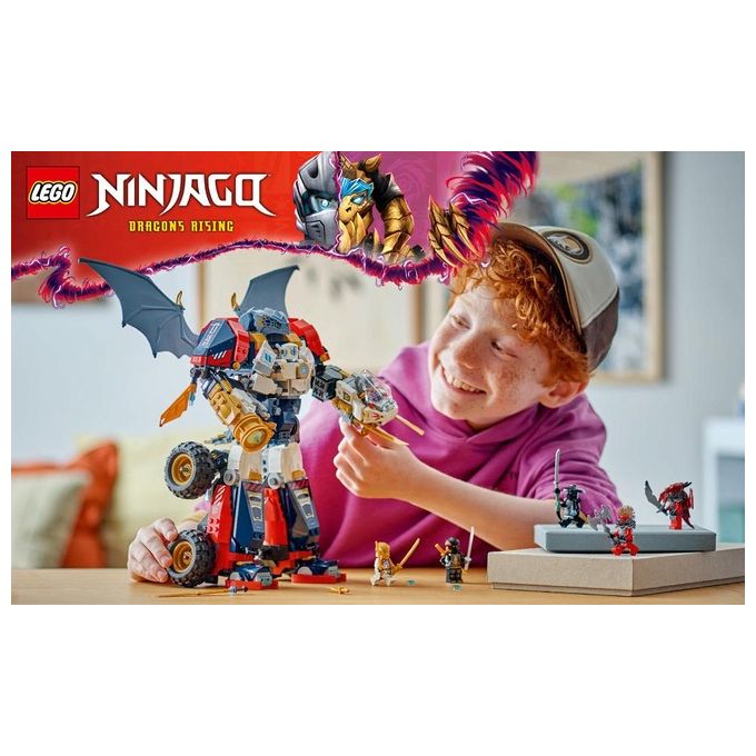 LEGO 71834 NINJAGO Mech Ultra Combinatore di Zane Set da Costruzione 4 in 1 con 6 Minifigure e 1187 Pezzi colore Multicolore