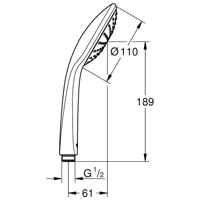 Grohe Vitalio Joy 27316 Doccetta 1Jet Grey