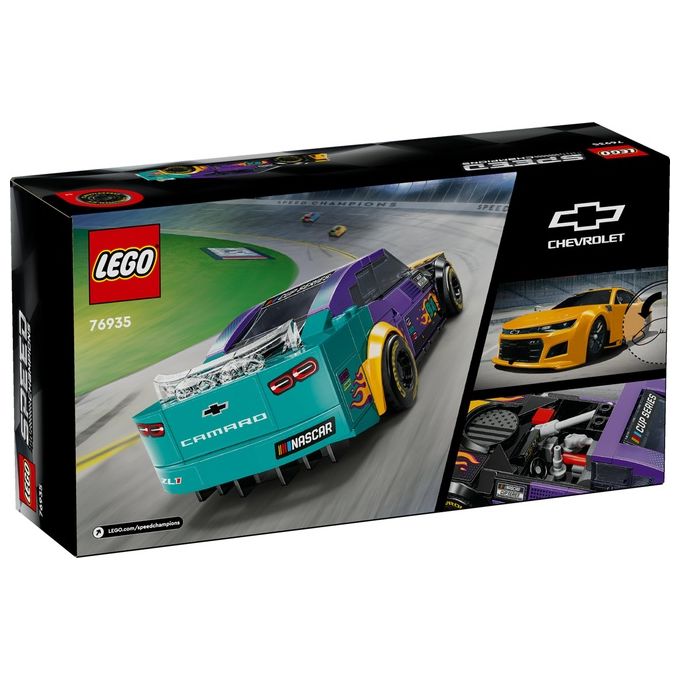 Lego 76935 Speed Champions Set Costruzione NASCAR Next Gen Chevrolet Camaro ZL1 328 Pezzi