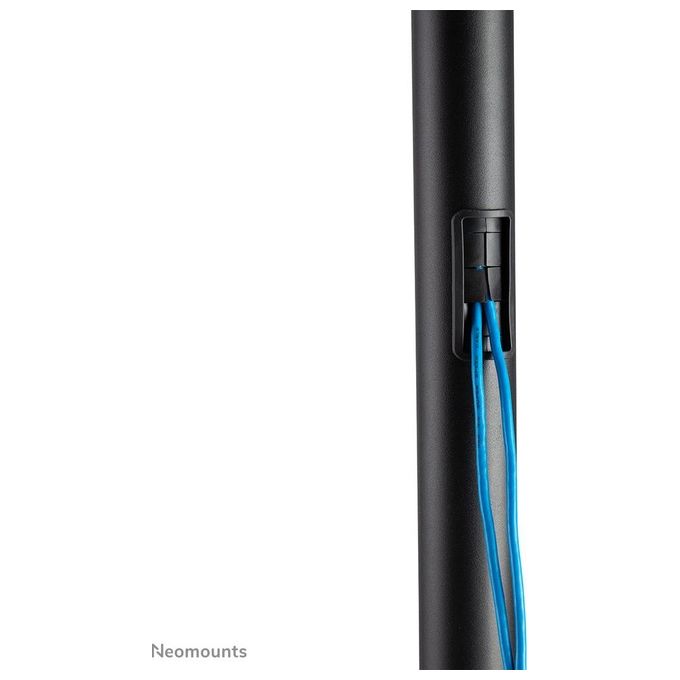 Neomounts FL50-540BL1 Carrello TV Supporto a Pavimento Portatile per Schermi 37-70 Pollici con Regolazione Altezza Manuale e Inclinazione colore Nero