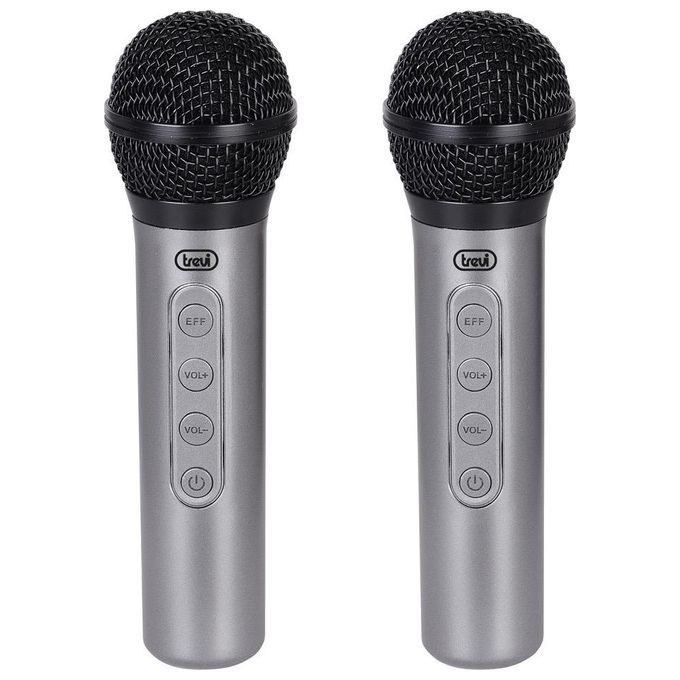 Trevi EM 415 R Nero-Argento Set di 2 Microfoni Wireless