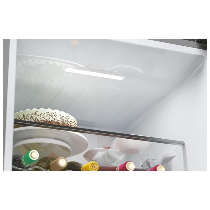 Haier HTW5620DNMG Frigorifero combinato 3D 60 Serie 5 Libera installazione 414 litri 3 porte No Frost Luce Led Classe D Silver