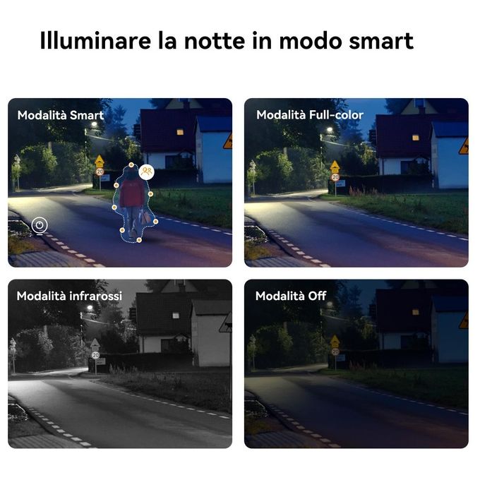Imou Telecamera Cruiser SC 4G 3K PTZ IP-Wi-Fi Full-color 5MP RedeBlue light