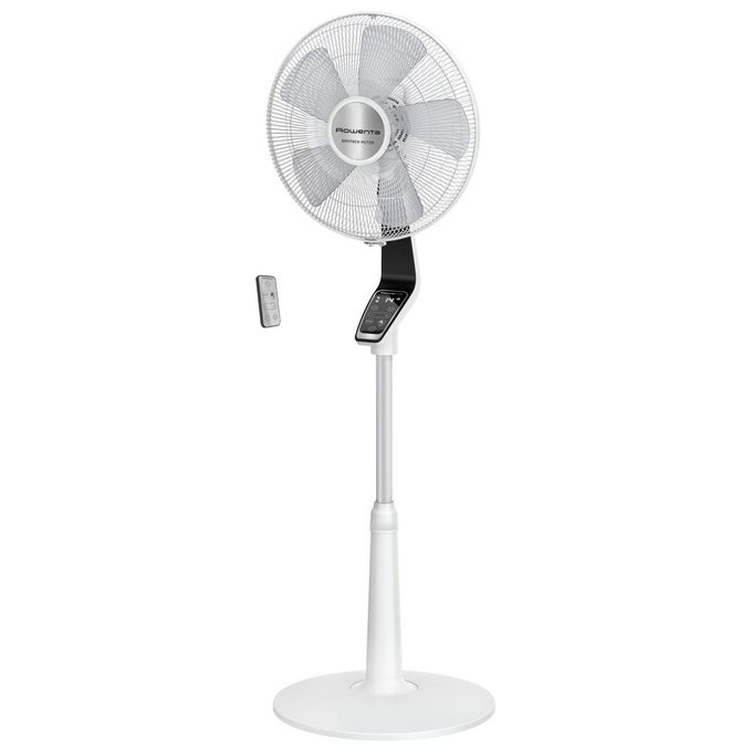 Rowenta Ventilatore a Piantana Turbo Silence Extreme VU5690F0 Nero-Bianco per una Freschezza Ottimale e Silenziosa in Casa