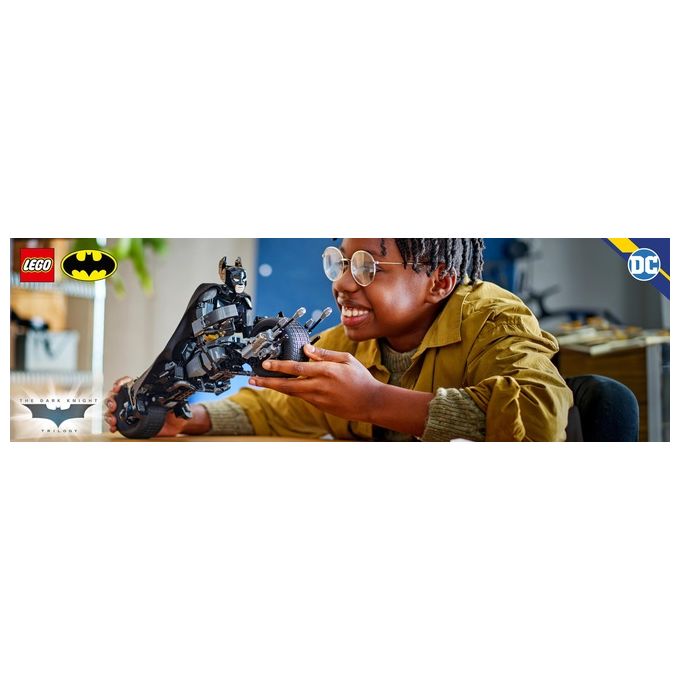 LEGO DC Il Personaggio Costruibile di Batman con Bat-Pod Moto e Action Figure Giocattolo da Il Cavaliere Oscuro da Costruire Regalo da Supereroi per Bambini Bambine e Adulti da Collezione 76273