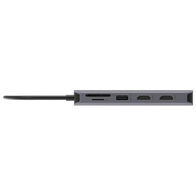 ACER Mini Dock 12 in 1 Replicatore di Porte e Docking Station per Notebook Cablato Usb 3.2 Gen 1 Type-C Argento