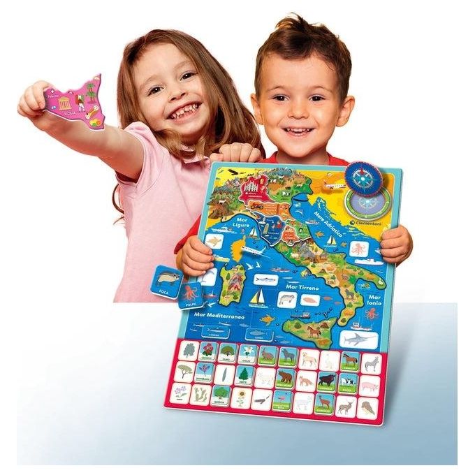 Clementoni Geo Puzzle Magnetico Italia