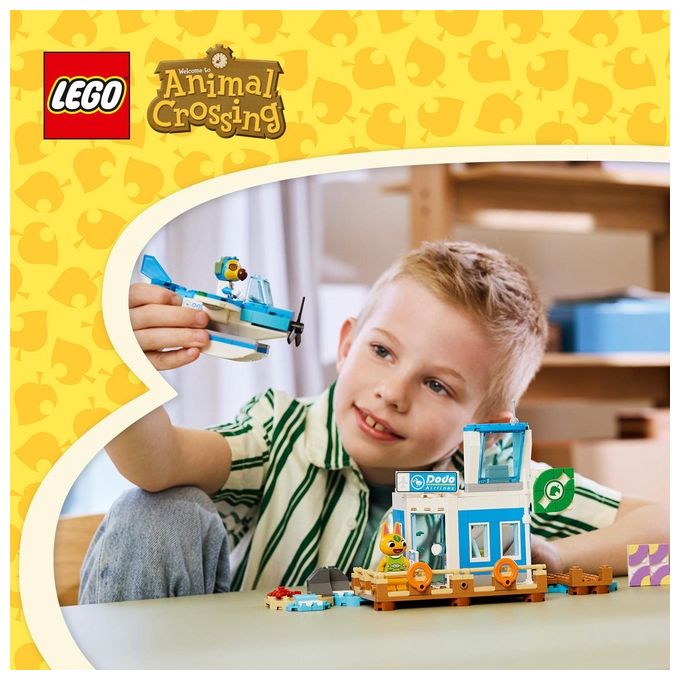 LEGO 77051 Animal Crossing Set da Costruzione con Aeroporto e Idrovolante Giocattolo 292 Pezzi colore Multicolore