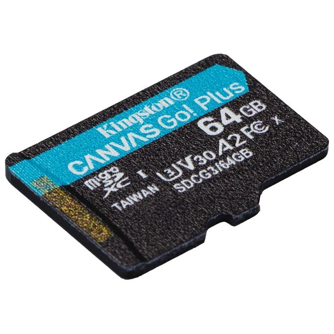 Kingston Technology Canvas Go! Plus Memoria Flash 64Gb Microsd Classe 10 Uhs-i