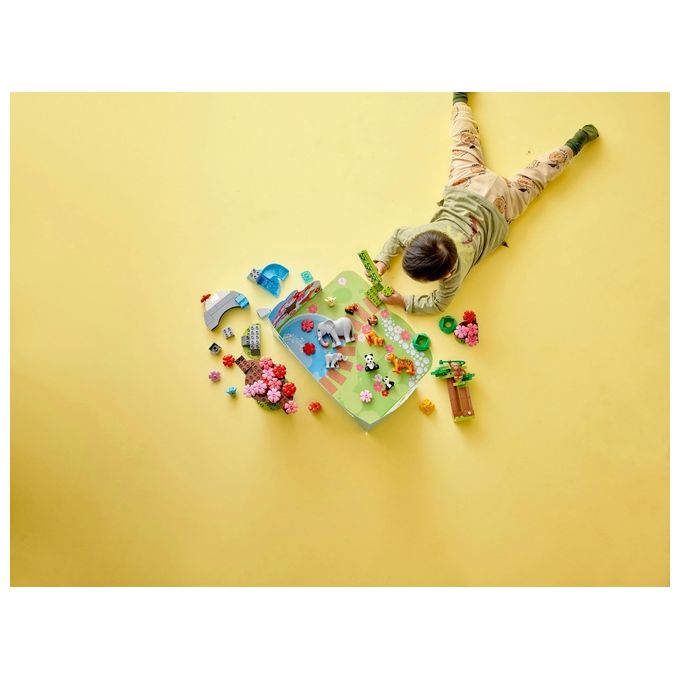 LEGO Duplo Animali dell'Asia Giochi Educativi per Bambini con 11 Figure di Animali e Mattoncino con Suoni Realistici