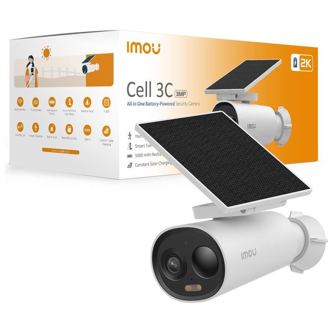 Imou Cell 3C All in One Capocorda Telecamera di Sicurezza IP Esterno 2304x1296 Pixel Soffitto-muro