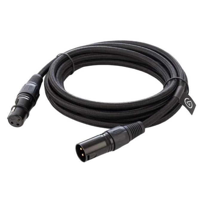 Elgato XLR - Cavo microfono schermato per registrazioni in studio e produzioni dal vivo pin placcati in oro da maschio a femmina per segnali microfonici e di linea analogici bilanciati 3 m