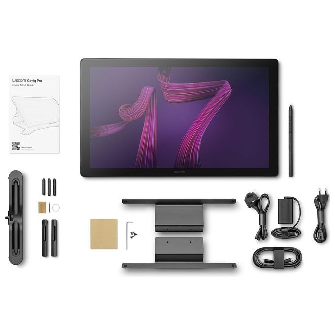 Wacom Cintiq Pro 17 Tavoletta Grafica Nero 382x215mm USB