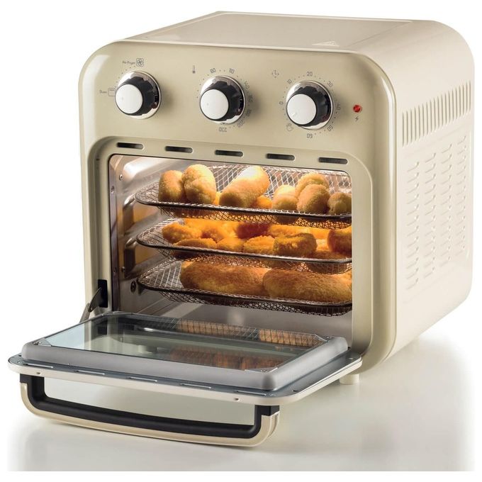 Ariete 4632-03 Friggitrice ad Aria Capacita' 16 Litri Potenza 1400 Watt con Funzione Rotisserie colore Beige