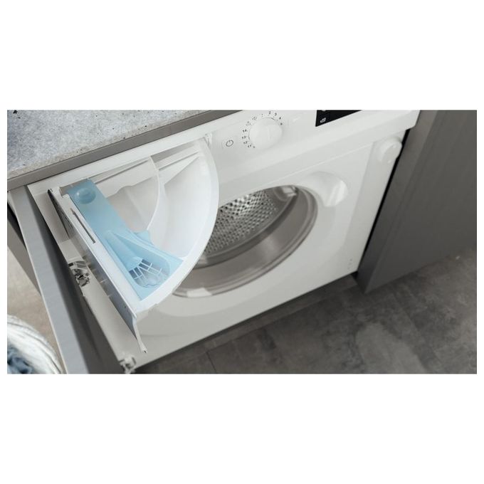 Hotpoint BI WMHG 71483 EU N Lavatrice da incasso Frontale 7 Kg 1400 rpm Classe D Motore Inverter 14 Programmi (81.5x59.5x54.5 cm) colore Bianco