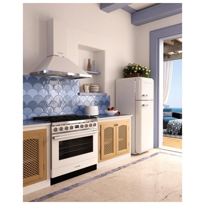 Smeg TSF01WHEU Estetica 50's Style Tostapane 2 Fette 6 Livelli di Doratura Bianco