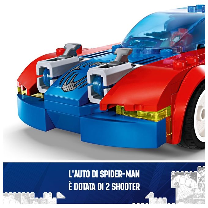 LEGO Marvel 76279 Auto da Corsa di Spider-Man e Venom Goblin, Gioco per Bambini di 7+ Anni, Veicoli Giocattolo dei Supereroi