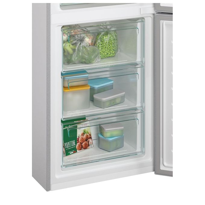 Candy CCE3T618FS Frigorifero Combinato Capacita' 342 Litri Classe energetica F No Frost 185 cm Argento