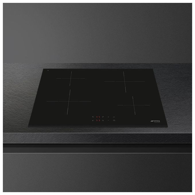 Smeg SI2641D Universale Piano cottura a Induzione 60 cm 4 Zone Touch Control 7200 W colore Nero