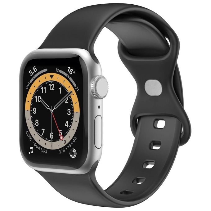 Celly Watchband 42-44-45mm in Silicone Nero