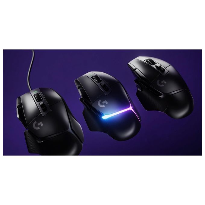 Logitech G 910-006181 G502 X Mouse Gaming Wireless con Switch LIGHTFORCE 25600 DPI USB-C 13 Tasti Programmabili colore Nero