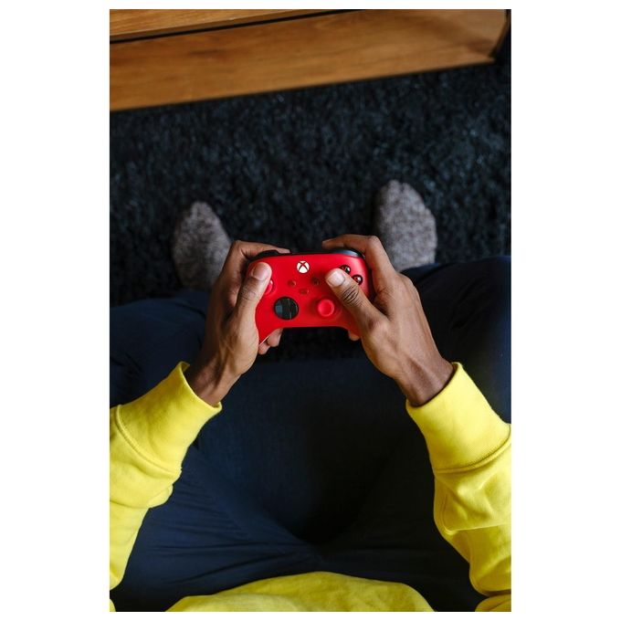 Microsoft Pulse Red Rosso Bluetooth-Usb Gamepad Analogico-Digitale per Xbox-Xbox One-Xbox Series S-Xbox Series X